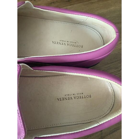 Bottega Veneta Intrecciato Purple Leather Speedster Slip on Shoes - Picture 4 of 6